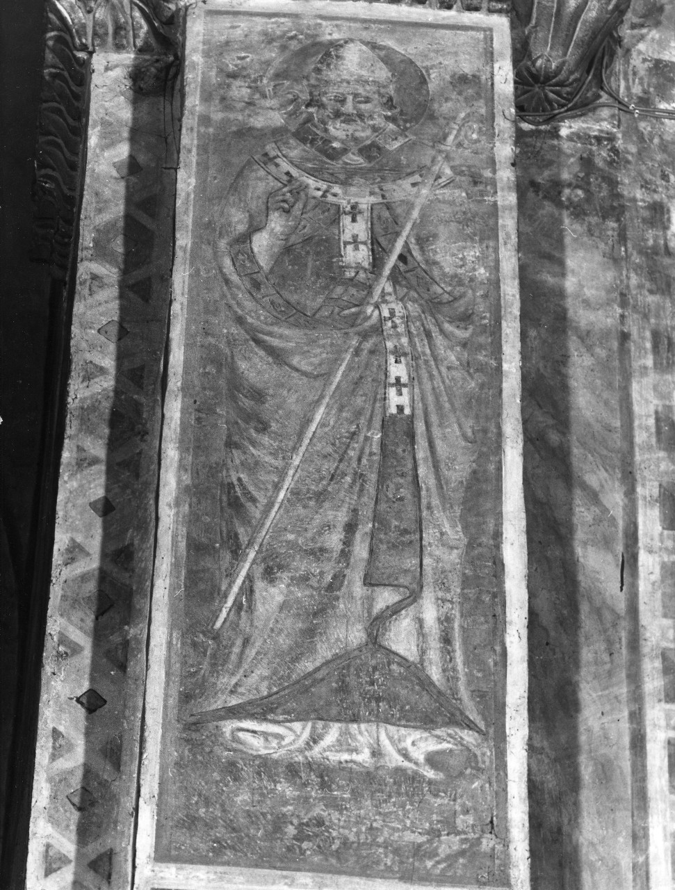 Santo vescovo (dipinto) - ambito toscano (sec. XIV)
