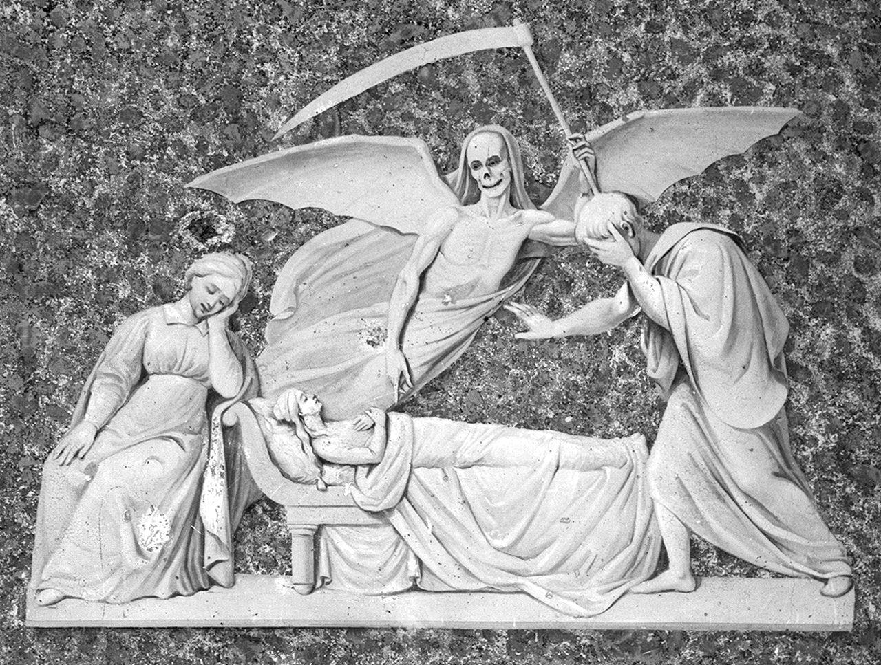 allegoria della Morte (monumento funebre) - bottega toscana (sec. XIX)
