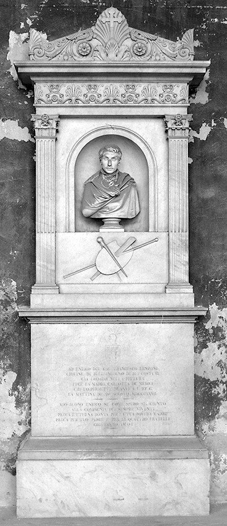 ritratto di Enrico Lenzoni (monumento funebre) - produzione toscana (sec. XIX)