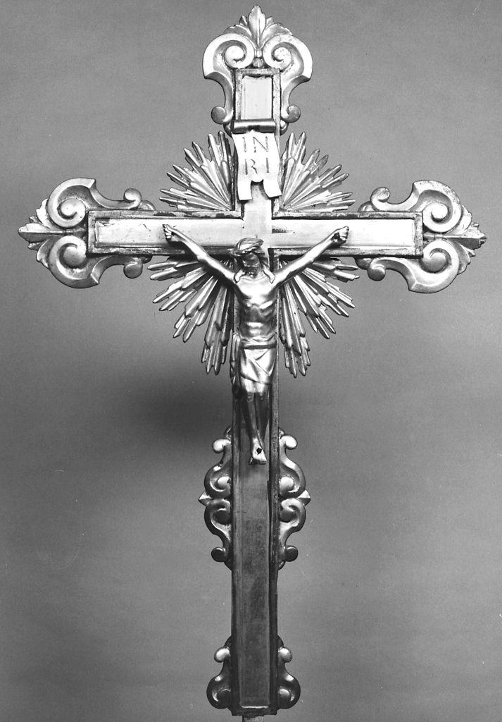 Cristo crocifisso (croce d'altare, serie) - produzione toscana (fine/inizio secc. XVIII/ XIX)