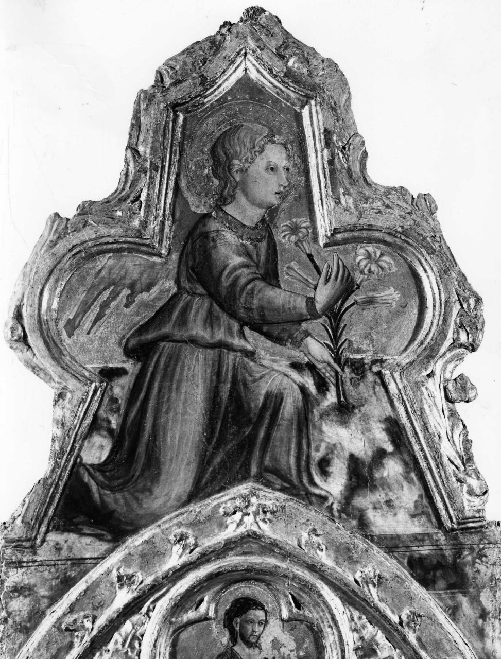 angelo annunciante (dipinto) di Bocchi Bartolomeo di Andrea (attribuito) (sec. XV)