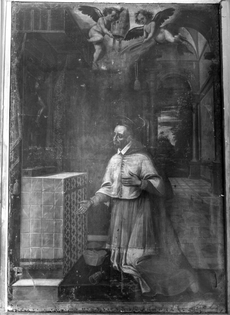 San Carlo Borromeo (dipinto) di Gimignani Alessio (attribuito) (sec. XVII)