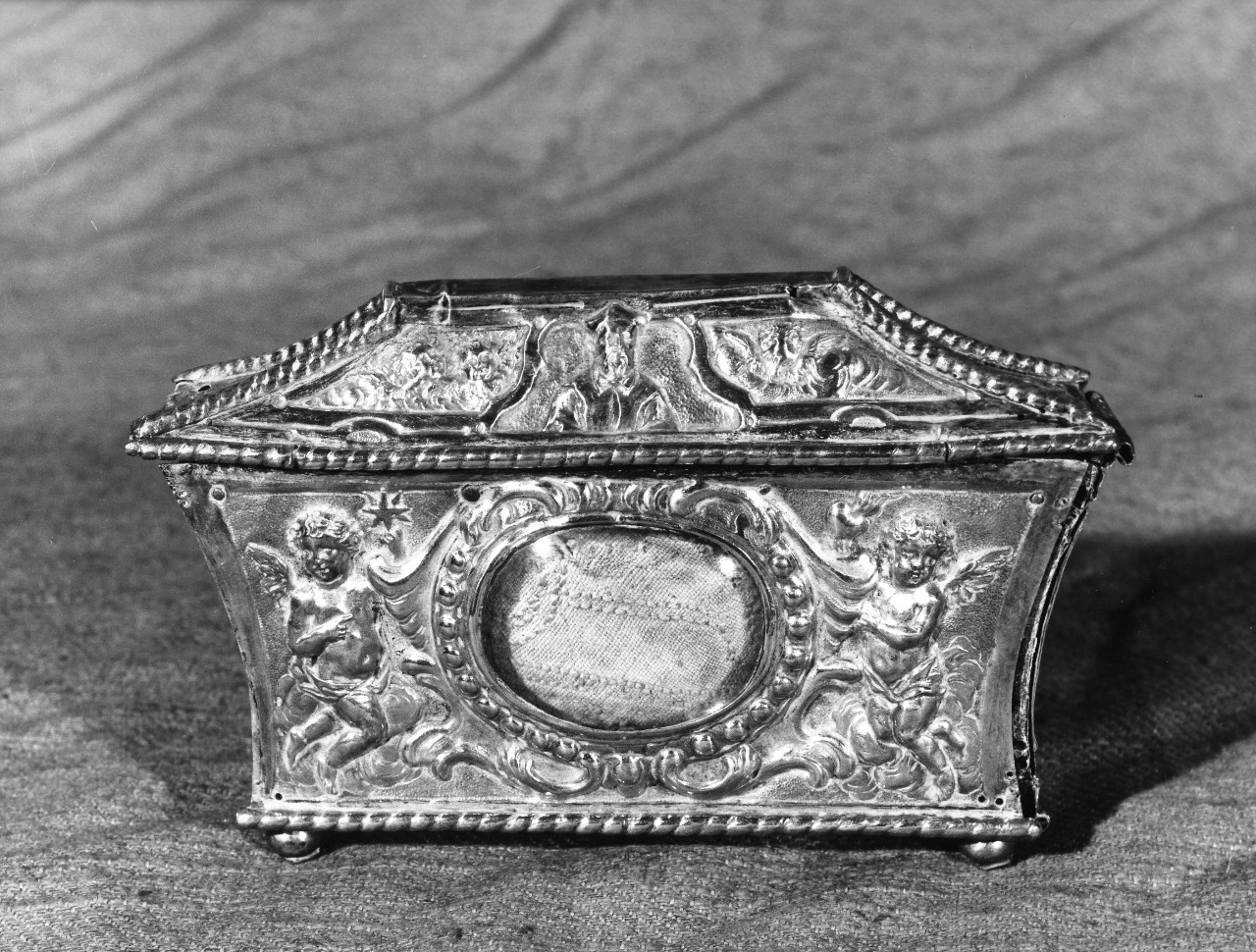 reliquiario a teca - a cofanetto - bottega toscana (inizio sec. XVIII)