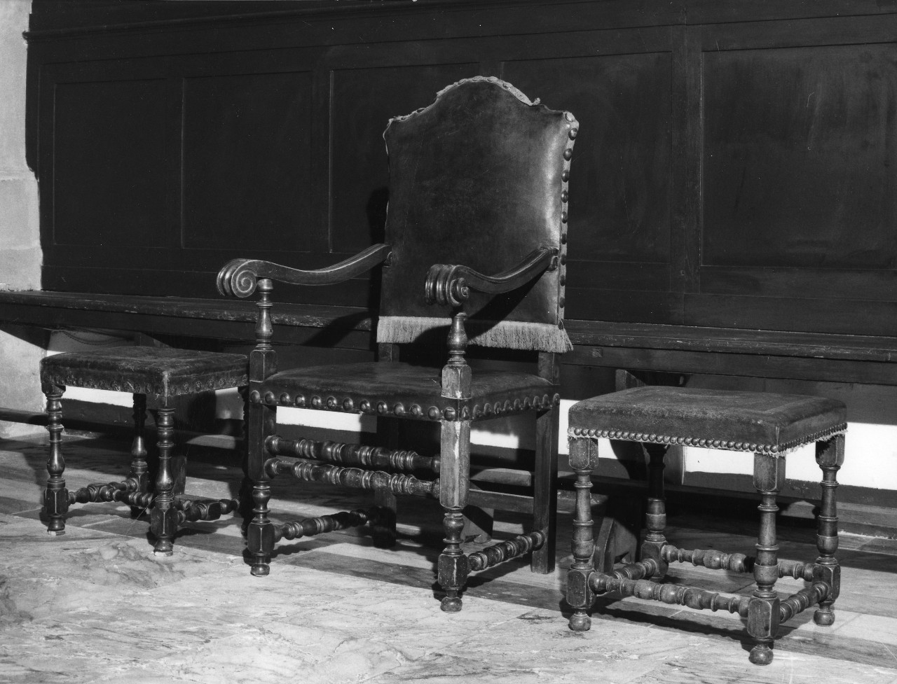 poltrona - bottega toscana (sec. XVII)