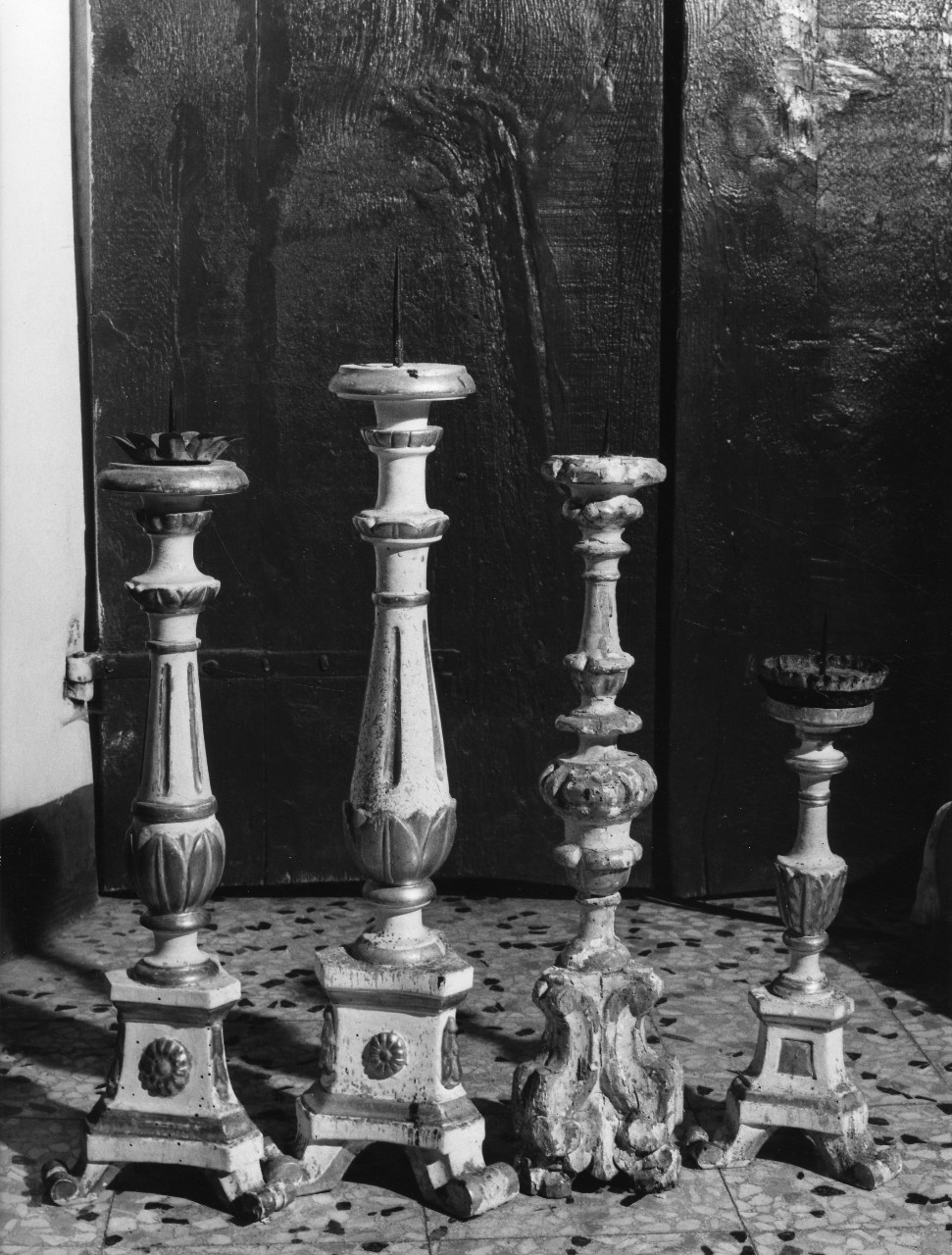 candeliere, serie - bottega toscana (sec. XIX)