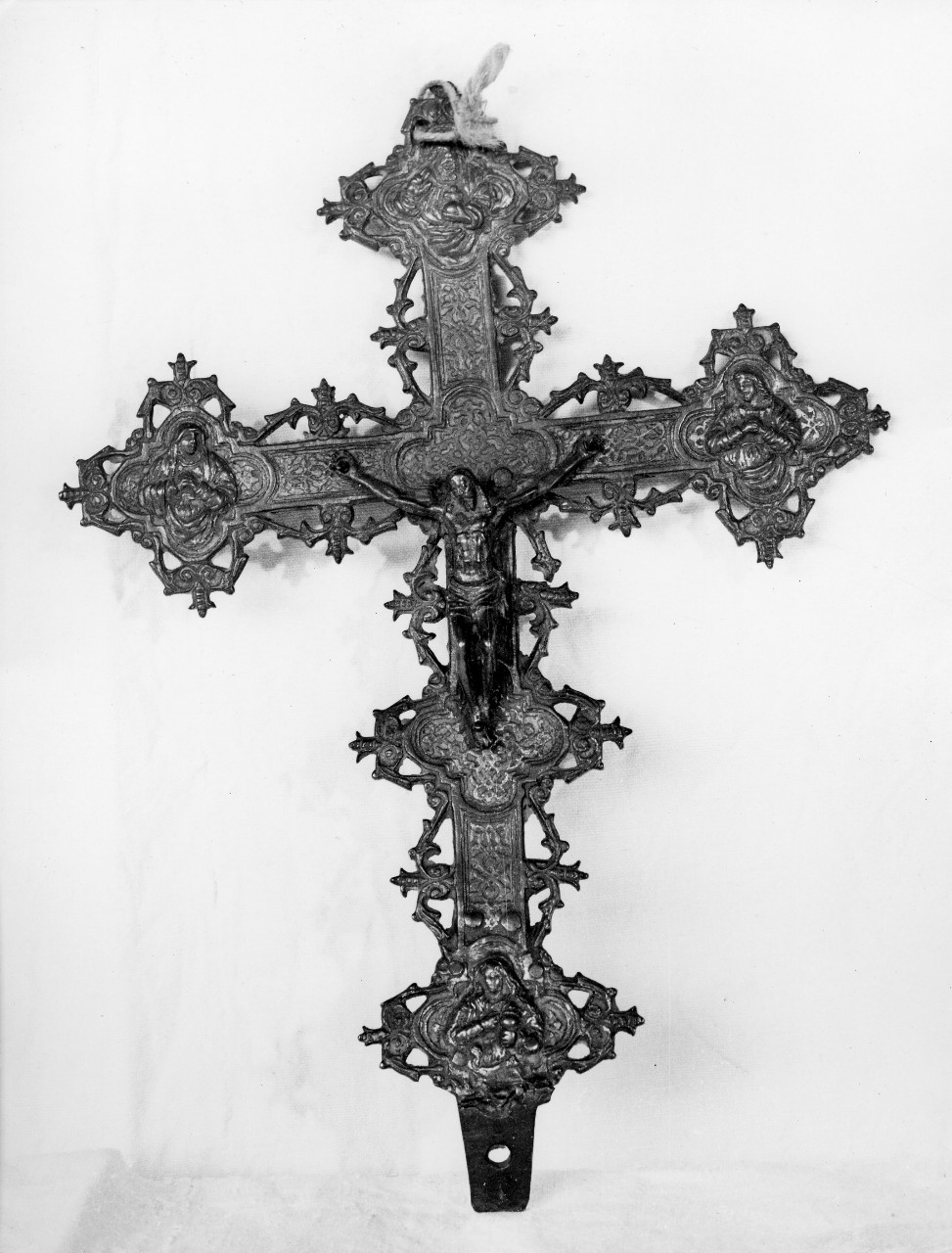 Dio Padre benedicente (placchetta di croce processionale) - bottega toscana (sec. XVII)