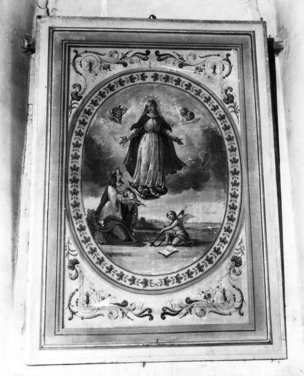 Madonna Immacolata e Santa Filomena (dipinto) di Valiani Bartolomeo (sec. XIX)