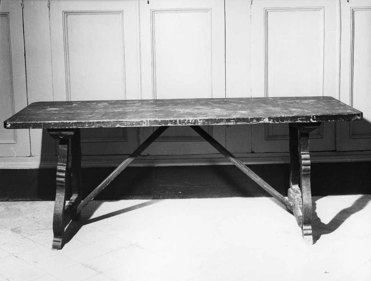 tavolo - a lira - bottega pistoiese (sec. XVIII)