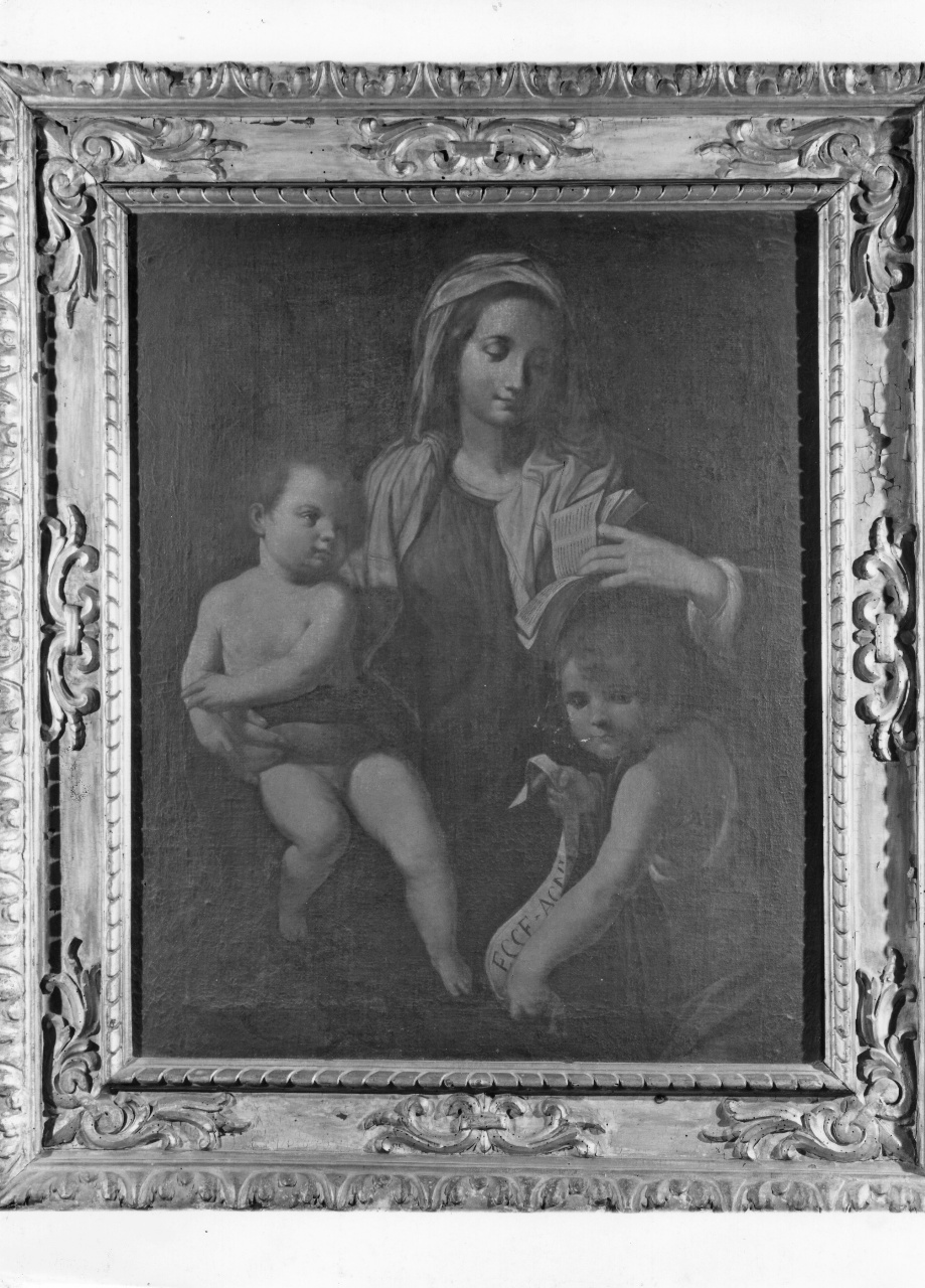 Madonna con Bambino e San Giovannino (dipinto) - ambito toscano (metà sec. XVIII)