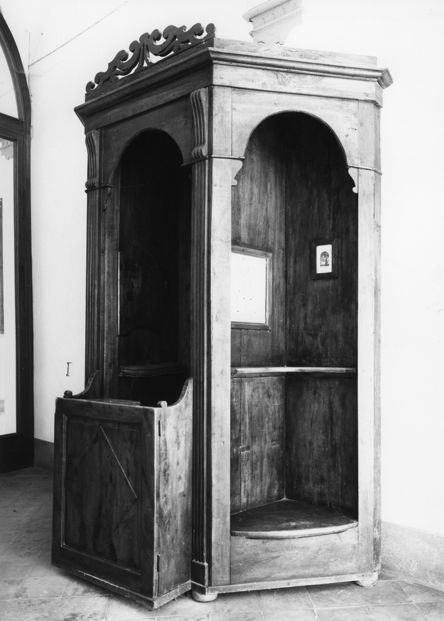 confessionale - bottega toscana (fine/inizio secc. XVIII/ XIX)