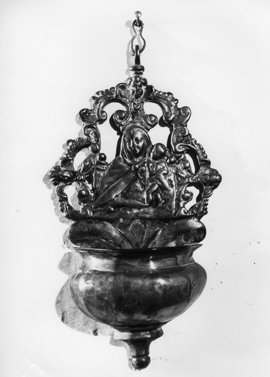 acquasantiera da parete - bottega toscana (sec. XVIII)