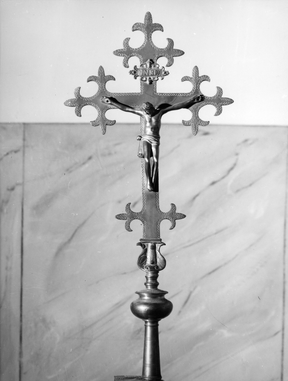 Cristo crocifisso (croce processionale) - bottega toscana (sec. XVIII)