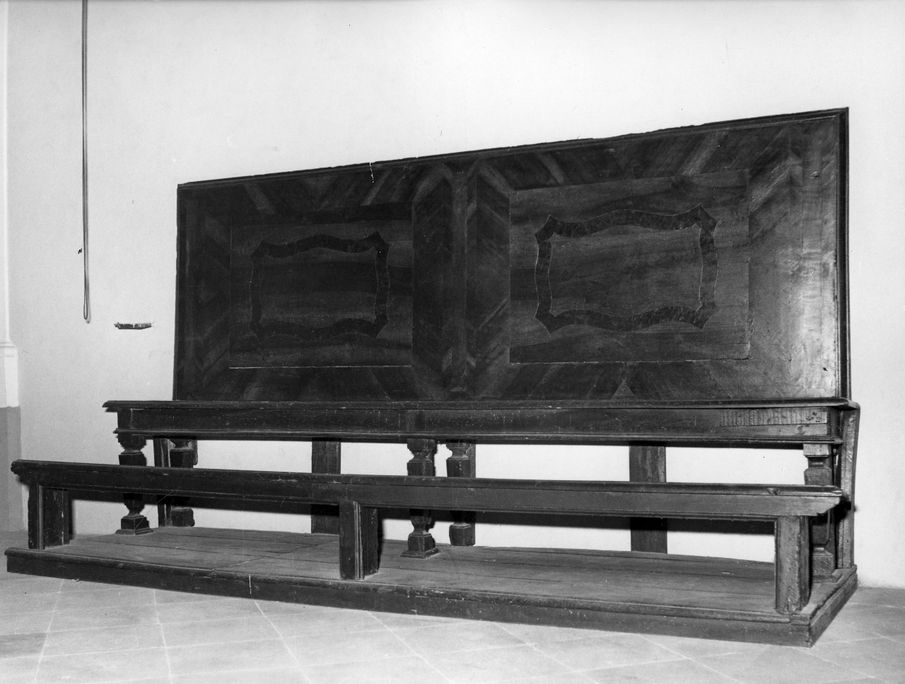 panca con inginocchiatoio, serie - bottega toscana (ultimo quarto sec. XVIII)