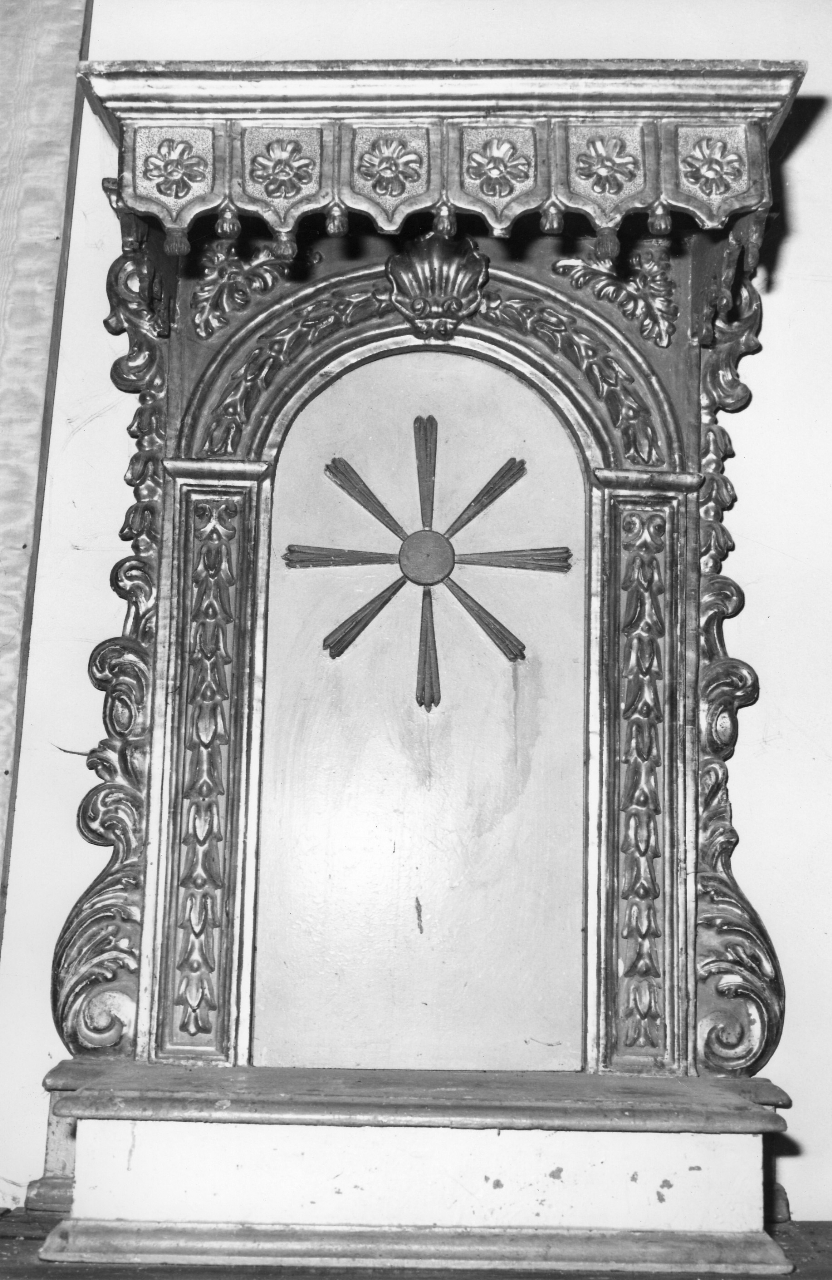 tronetto per esposizione eucaristica - bottega toscana (metà sec. XIX)