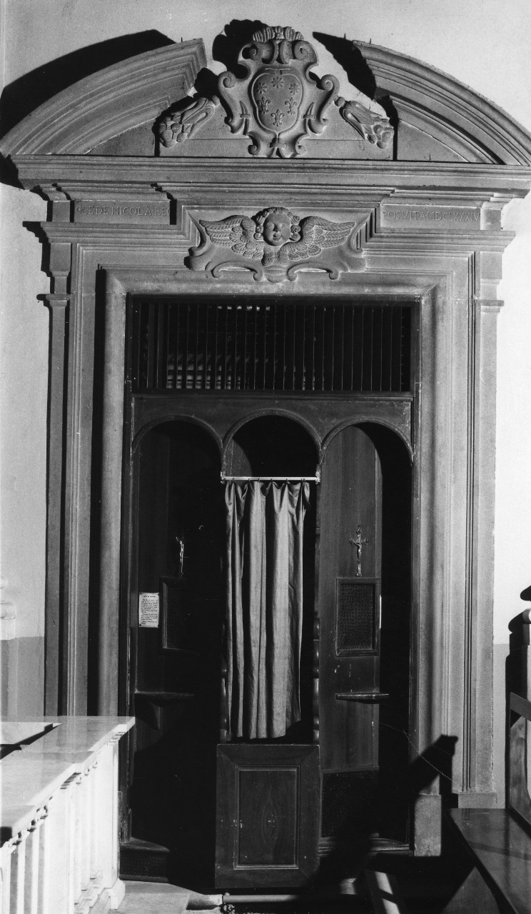 mostra di confessionale - bottega toscana (sec. XVII)