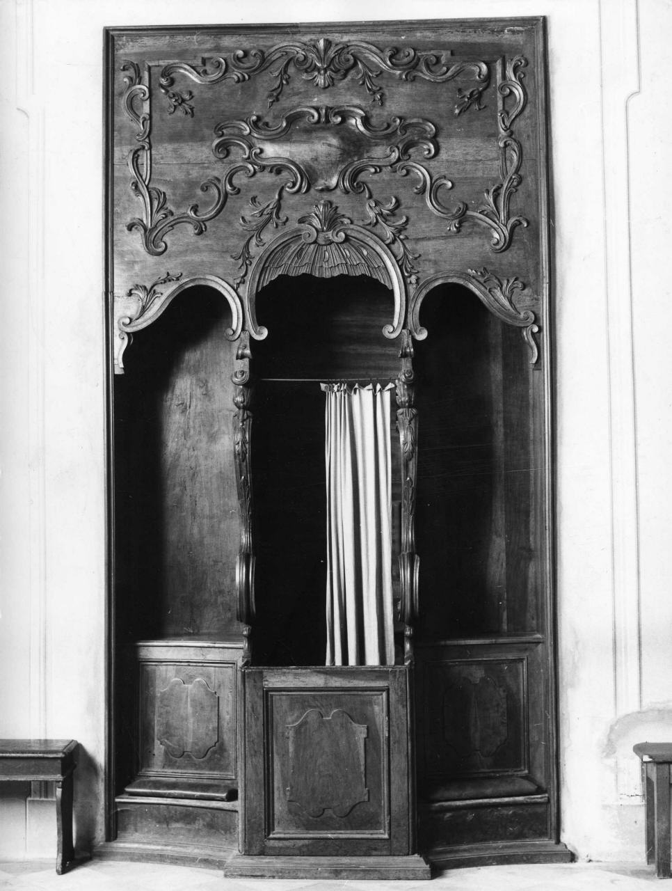 confessionale, serie - bottega toscana (sec. XVIII)