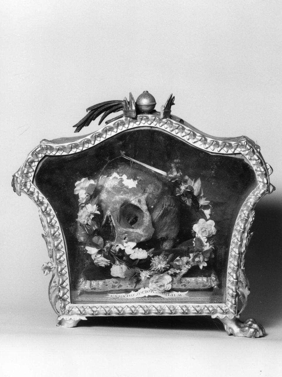 reliquiario - a tabella, serie - bottega toscana (fine/inizio secc. XVIII/ XIX)