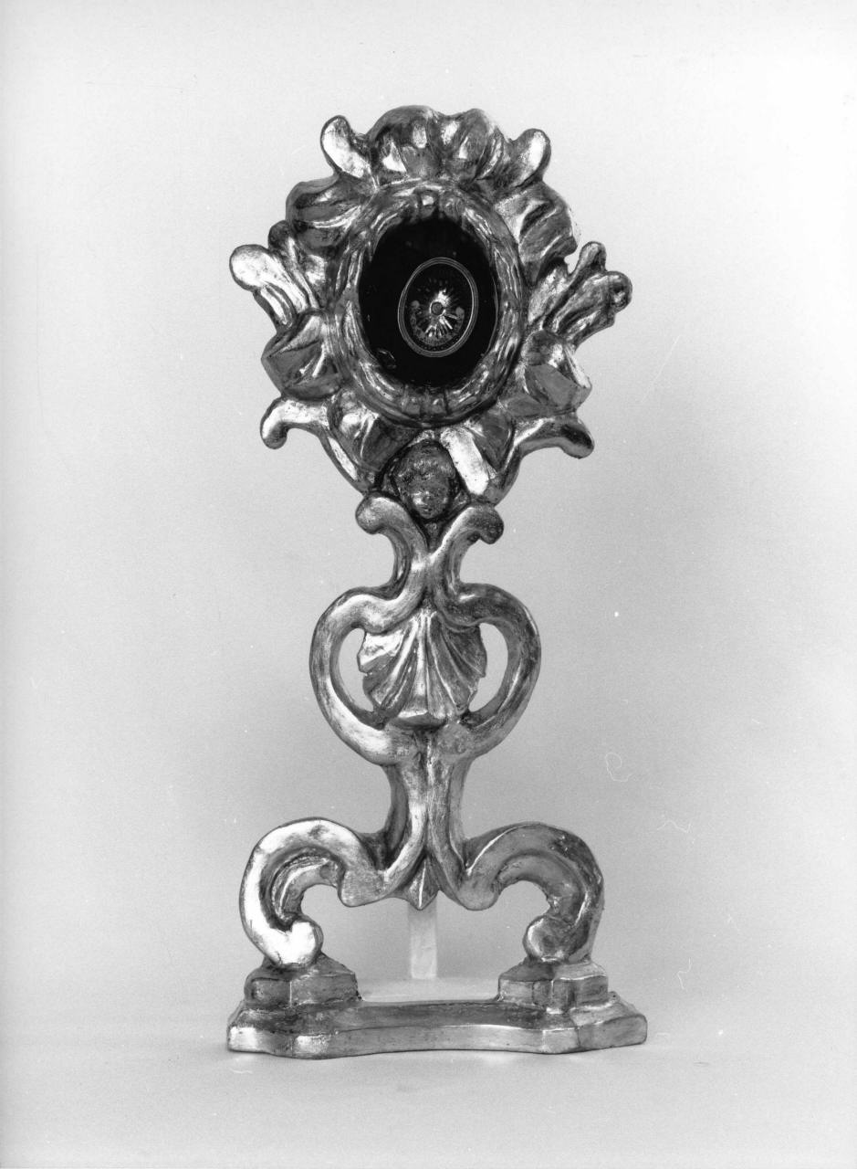 reliquiario - a ostensorio - bottega italiana (seconda metà sec. XVIII)