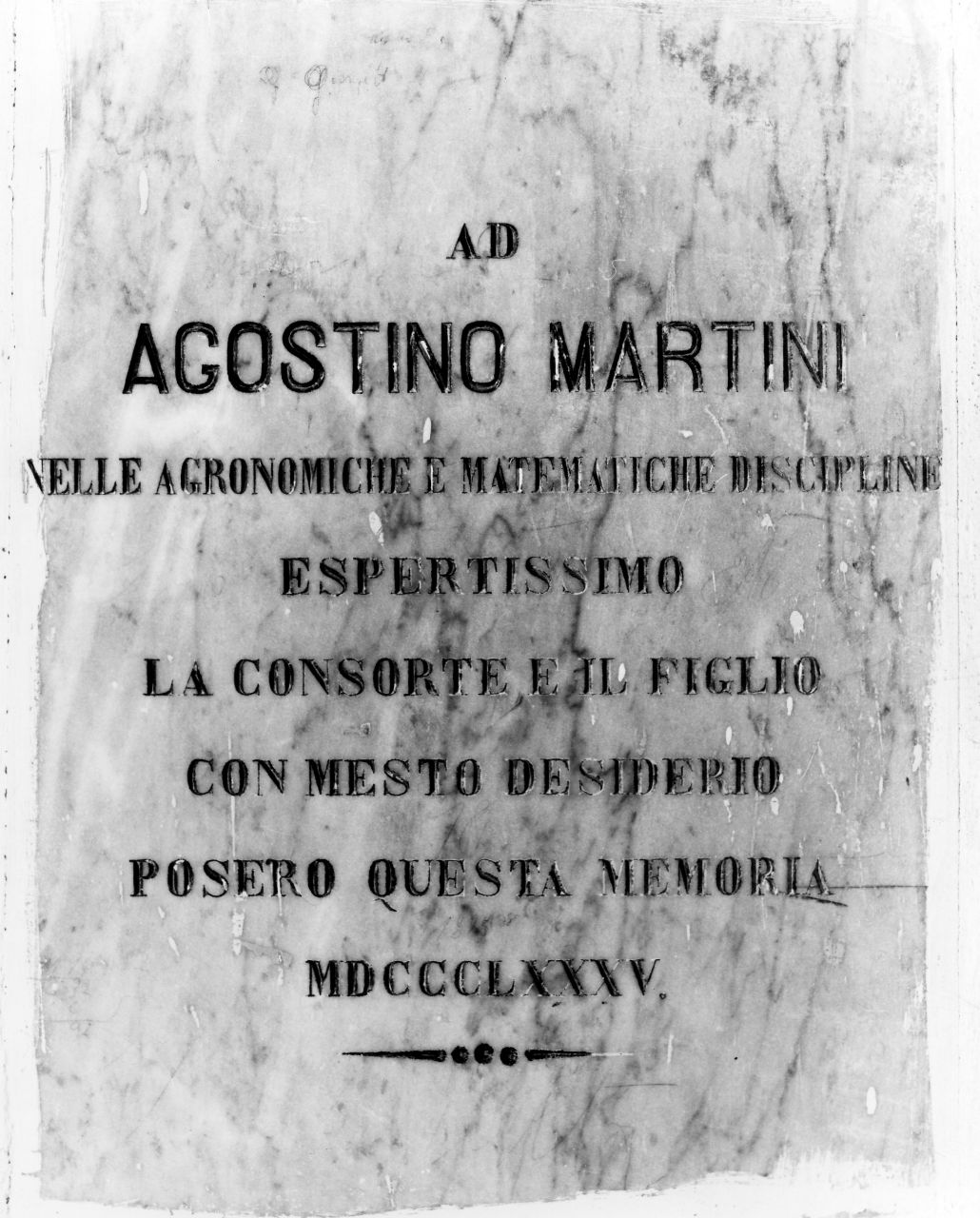 lapide tombale - bottega toscana (sec. XIX)