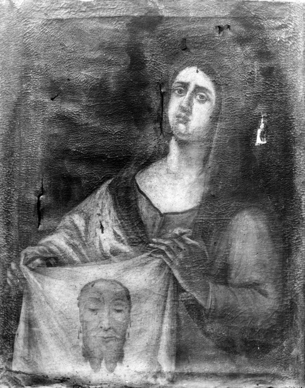 Santa Veronica sostiene il velo (dipinto) - ambito toscano (sec. XVIII)