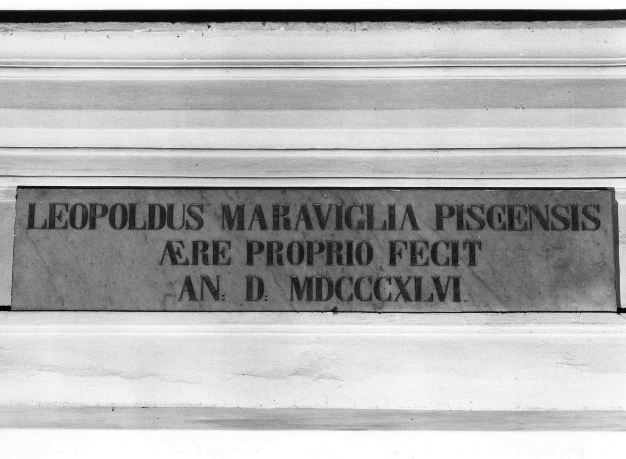 lapide documentaria - bottega toscana (sec. XIX)