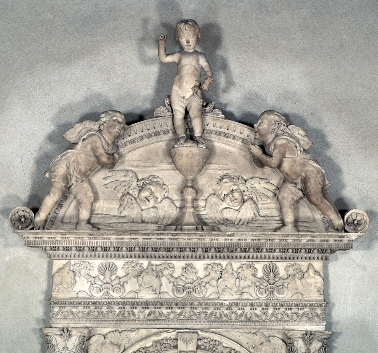 motivi decorativi a candelabra (rilievo, serie) di Desiderio da Settignano (cerchia) (terzo quarto sec. XV)