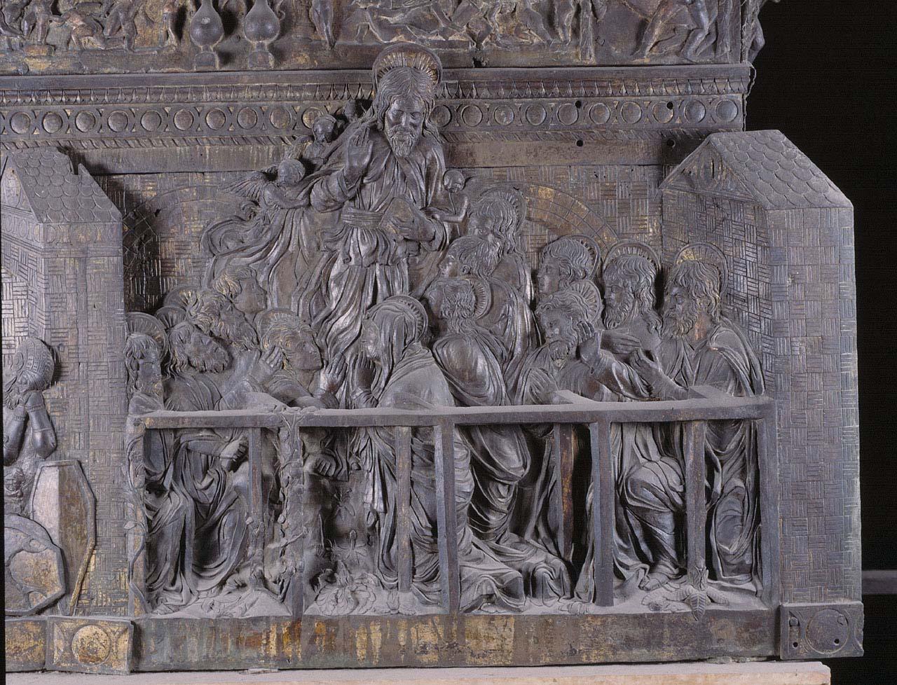 ascensione di Cristo (formella) di Bardi Donato detto Donatello, Bellano Bartolomeo, Bertoldo di Giovanni (sec. XV)