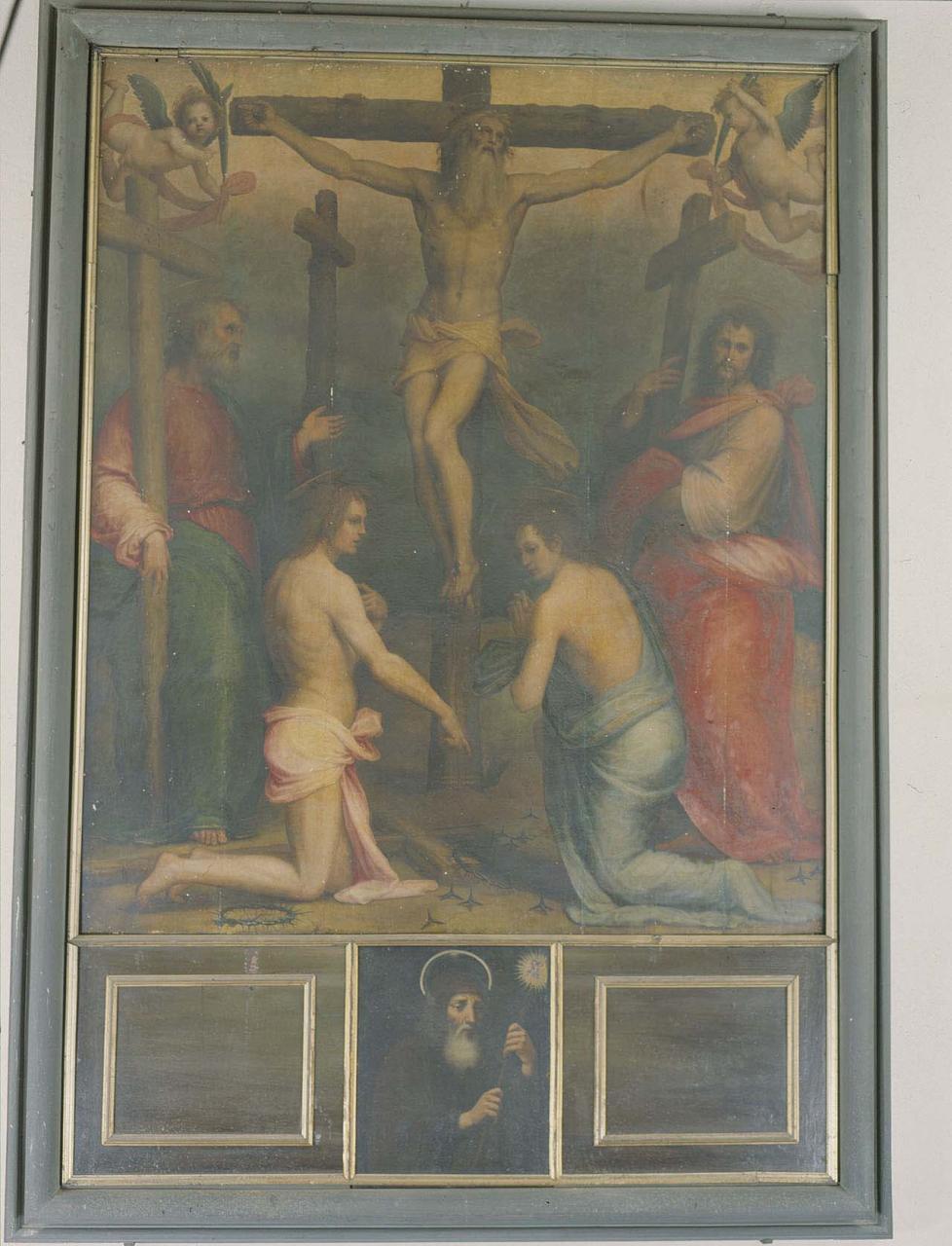 martirio di Sant'Acacio e dei suoi diecimila compagni sul monte Ararat, San Francesco di Paola (dipinto) di Sogliani Giovanni Antonio (sec. XIX)
