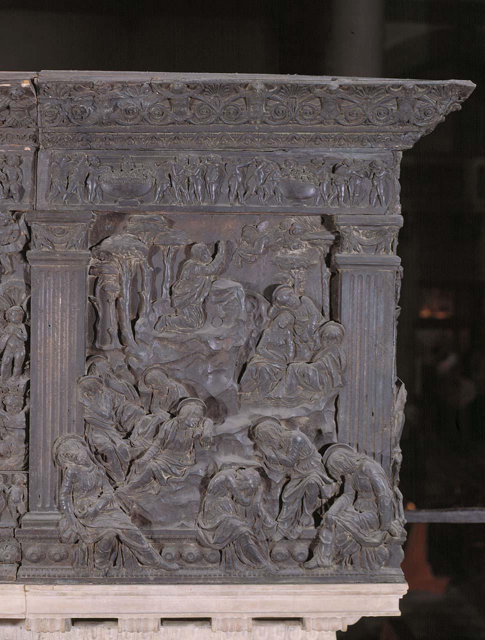 orazione di Cristo nell'orto di Getsemani (formella) di Bardi Donato detto Donatello, Bellano Bartolomeo (sec. XV)