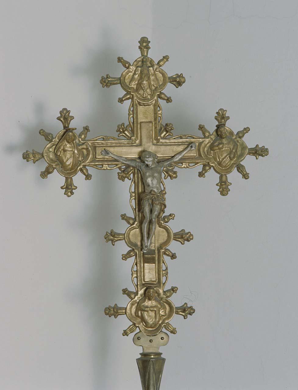 Cristo crocifisso (croce processionale) - bottega fiorentina (fine/inizio secc. XVI/ XVII)