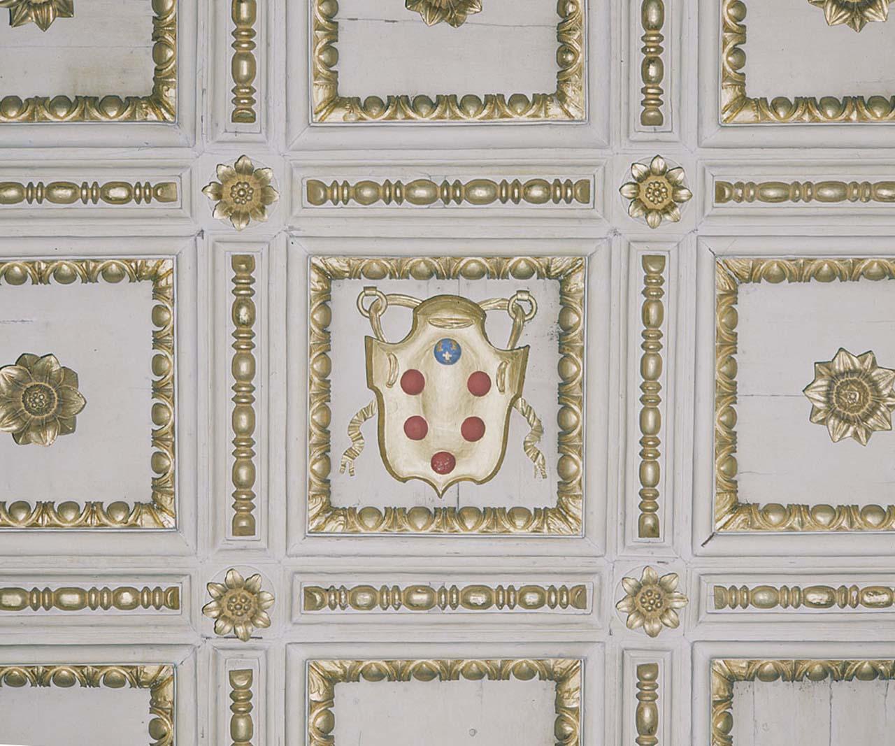 stemma gentilizio della famiglia Medici, stemma gentilizio (rilievo, serie) - produzione toscana (sec. XVI)