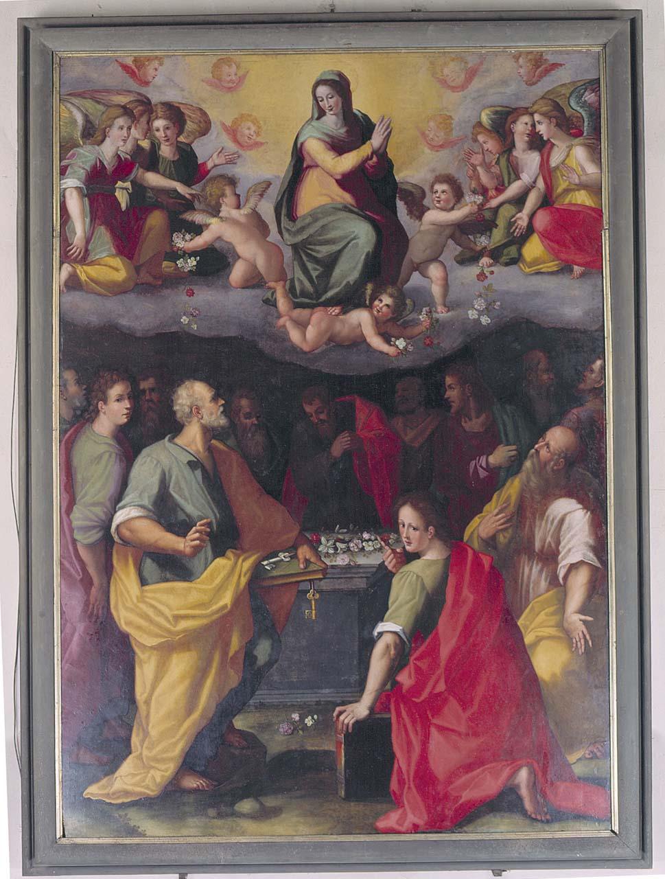 assunzione della Madonna (dipinto) di Francesco del Brina (sec. XVI)