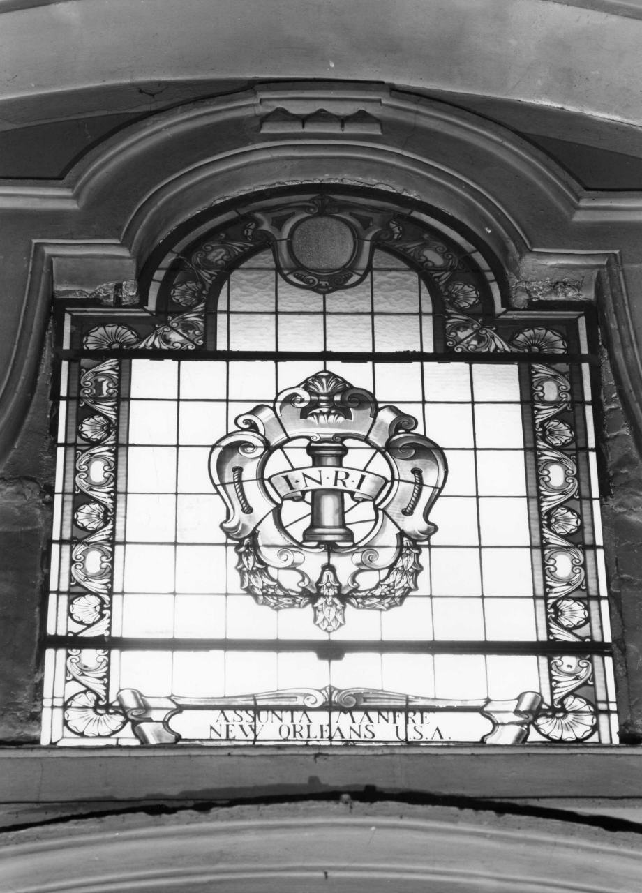 sacra colonna (vetrata) - produzione toscana (metà sec. XX)