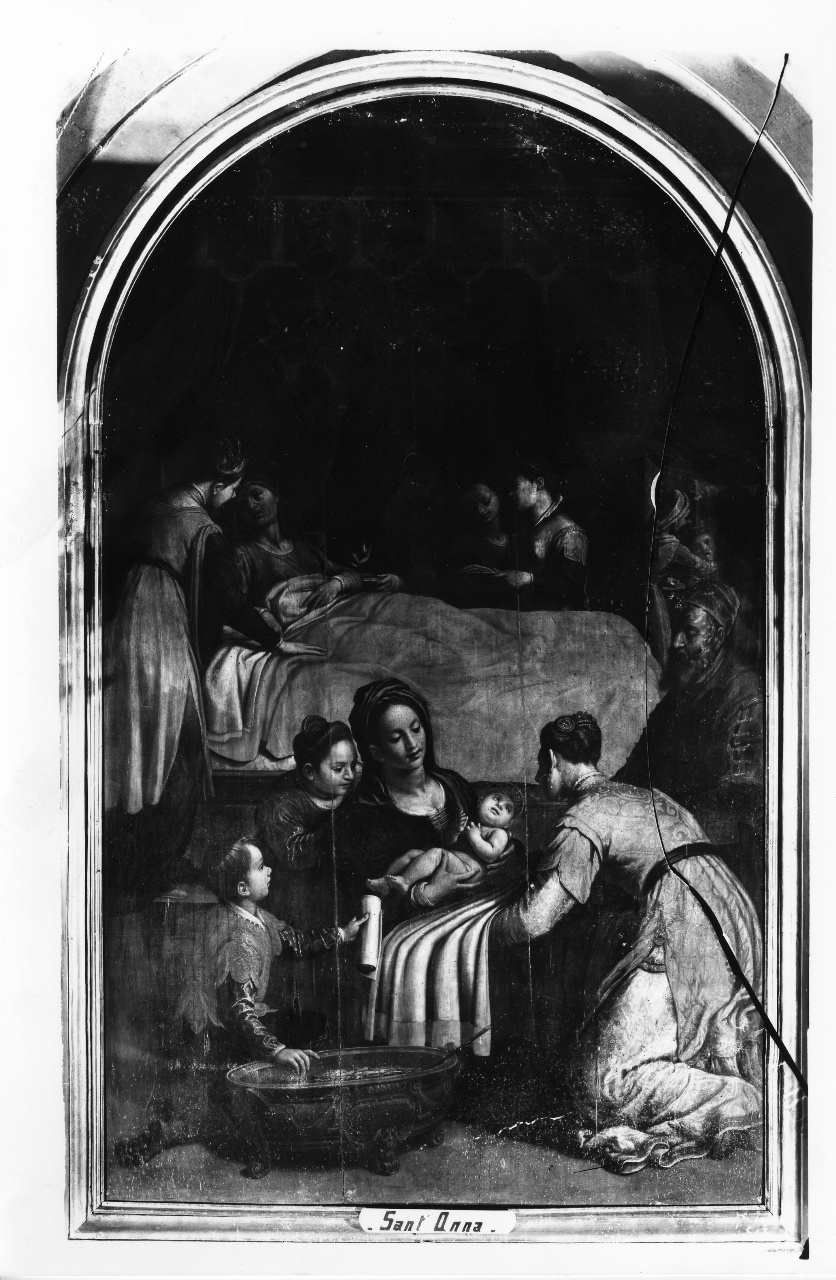 nascita di Maria Vergine (dipinto) di Ciampelli Agostino (sec. XVI)
