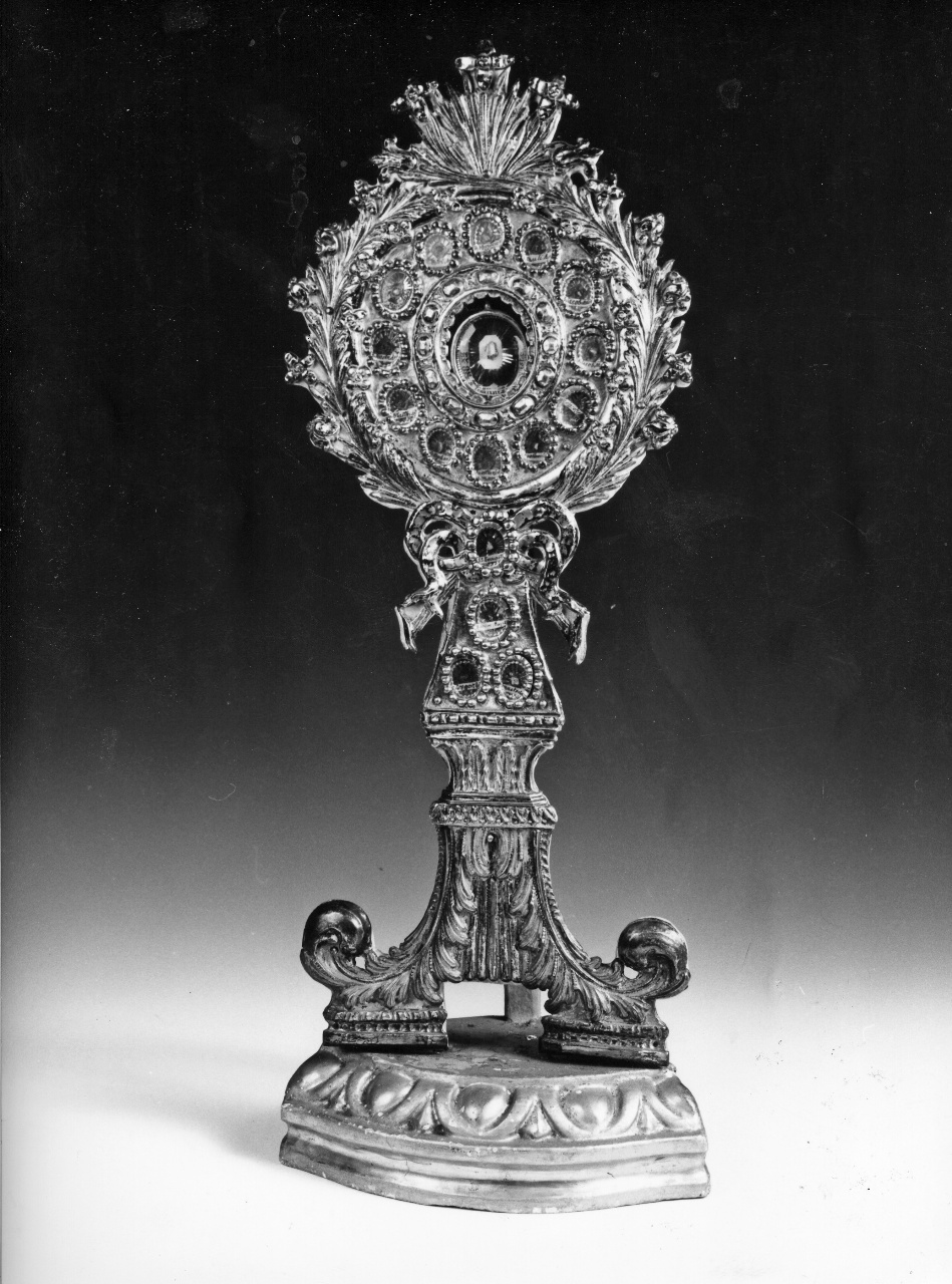 motivo decorativo a volute (reliquiario-ostensorio) - bottega fiorentina (sec. XIX)