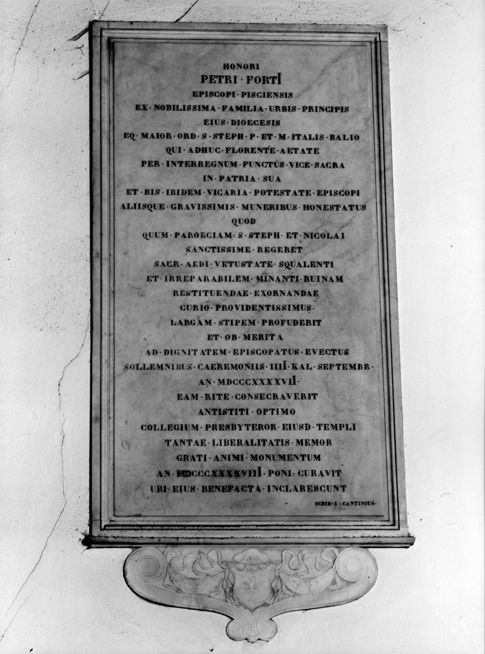 lapide - bottega toscana (sec. XIX)