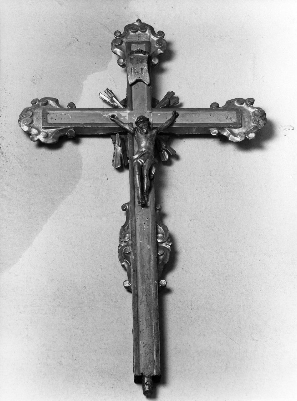 Cristo crocifisso (croce apicale) - bottega toscana (fine/inizio secc. XVIII/ XIX)