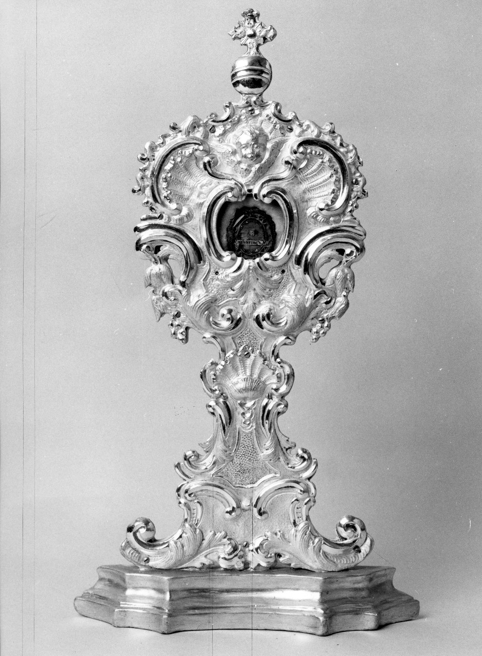 reliquiario - a ostensorio, serie - bottega toscana (sec. XVIII)