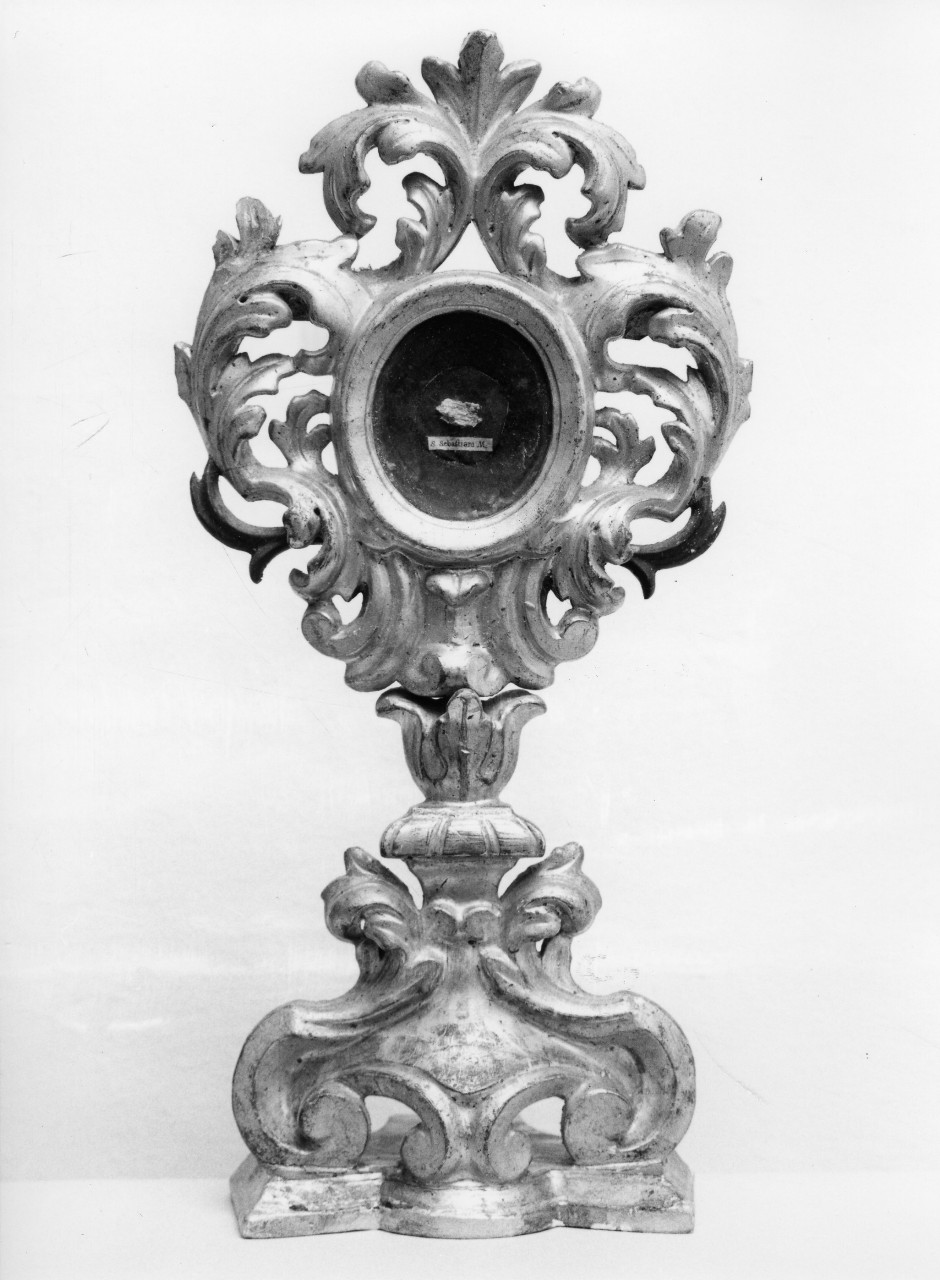 reliquiario - a ostensorio - bottega toscana (sec. XVIII)