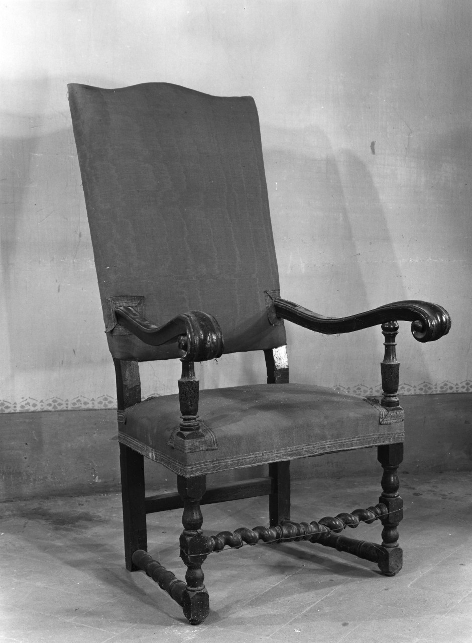 poltrona - bottega toscana (fine/inizio secc. XVII/ XVIII)