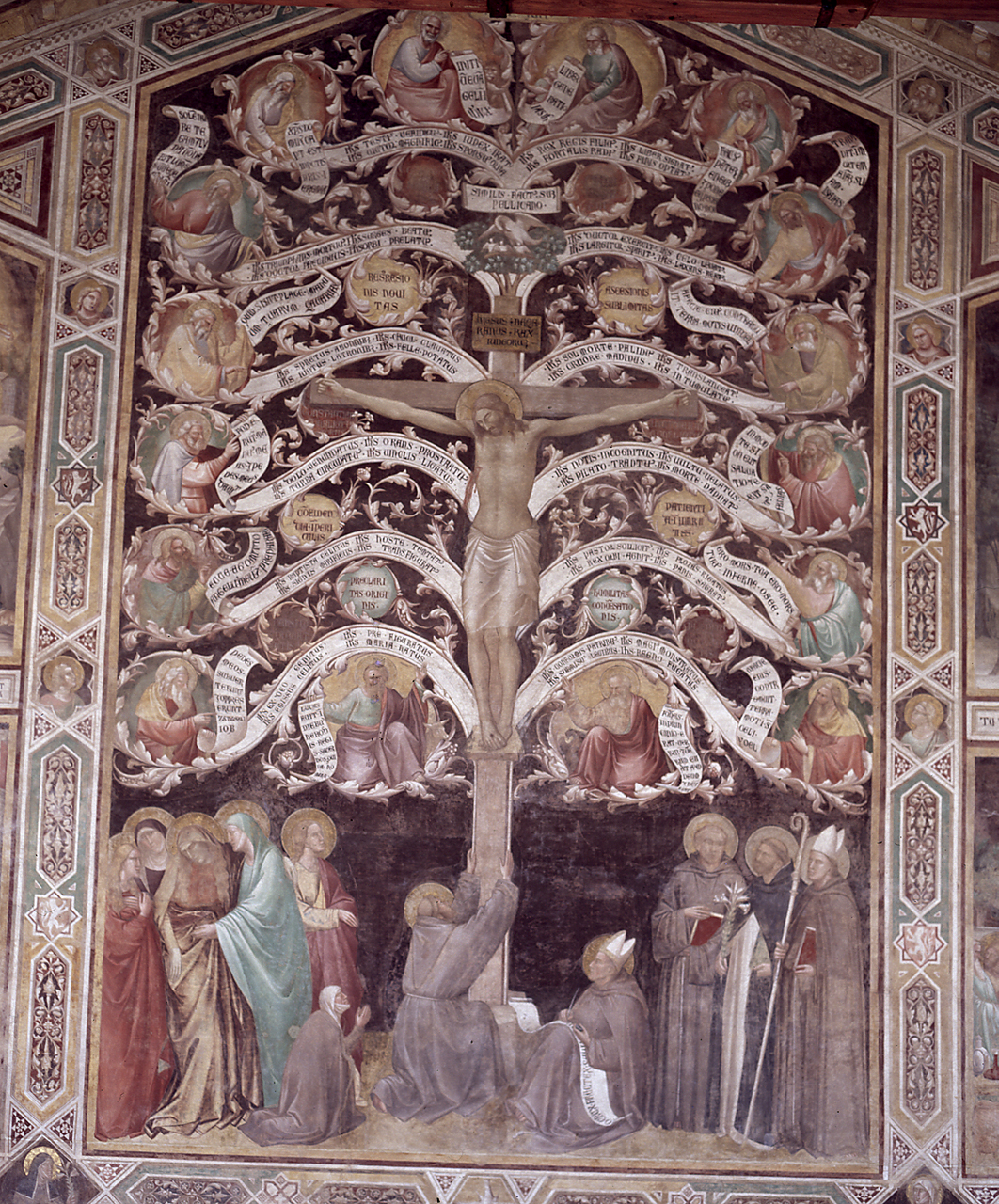 albero della croce e santi (dipinto) di Gaddi Taddeo (sec. XIV)