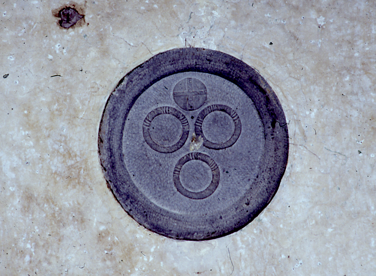 stemma gentilizio della famiglia Cerchi (chiave di volta) di Michelozzi Michelozzo (cerchia) (sec. XV)