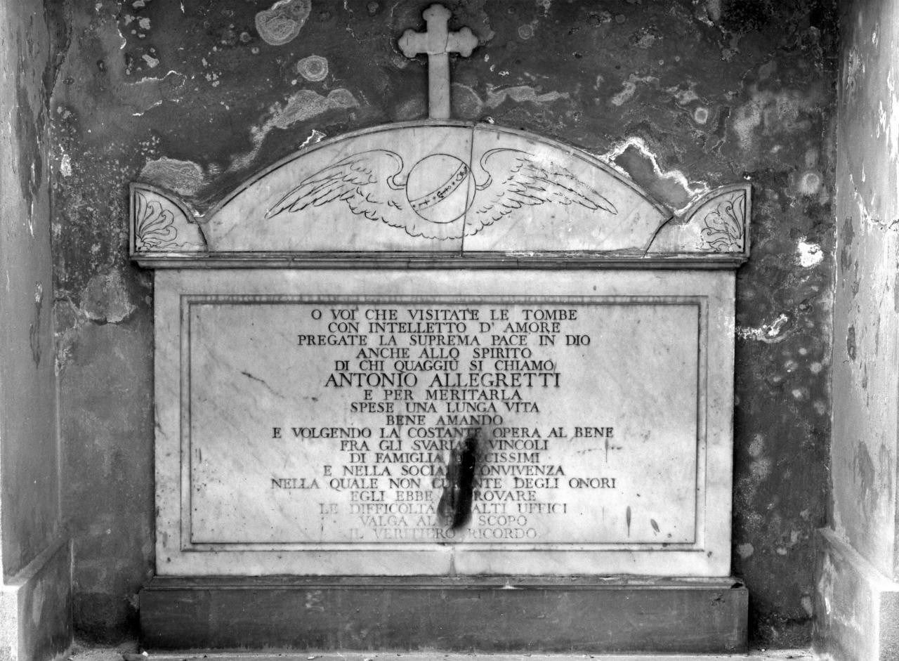 monumento funebre - manifattura fiorentina (sec. XIX)