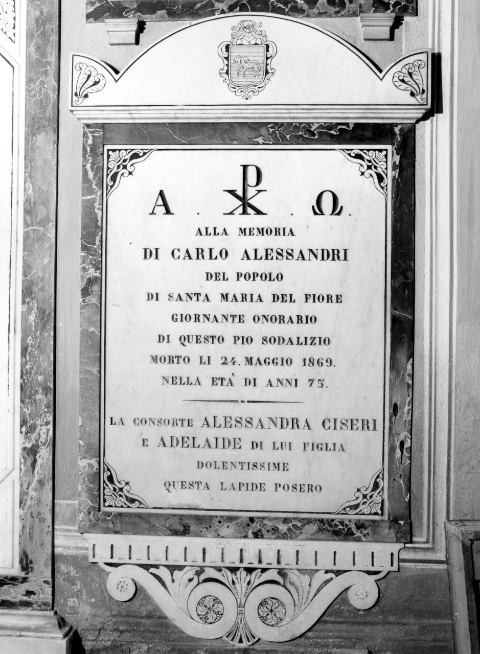 monumento funebre - manifattura fiorentina (sec. XIX)