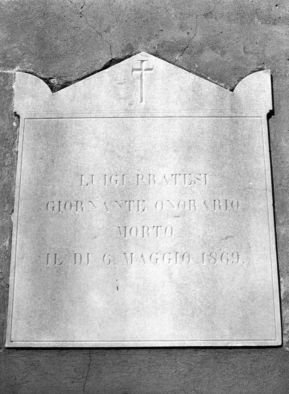 lapide tombale - manifattura fiorentina (sec. XIX)