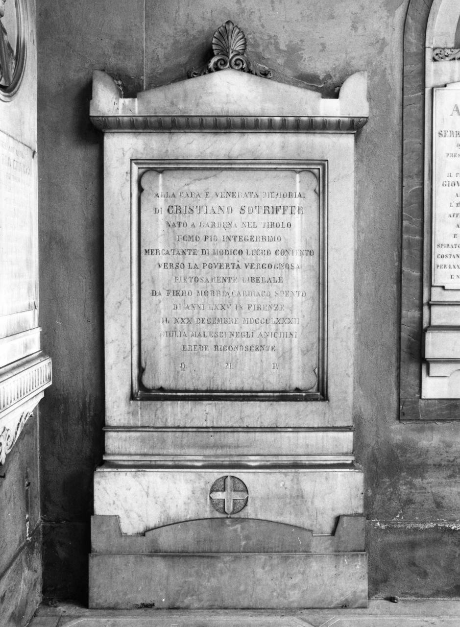 monumento funebre - manifattura fiorentina (sec. XIX)