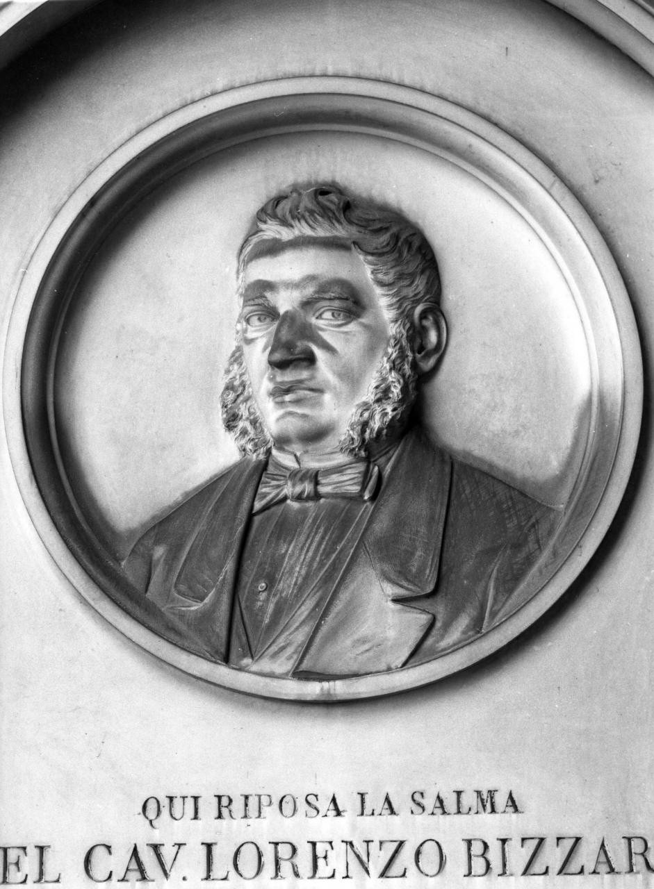 ritratto di Lorenzo Bizzarri (rilievo) - ambito toscano (sec. XIX)