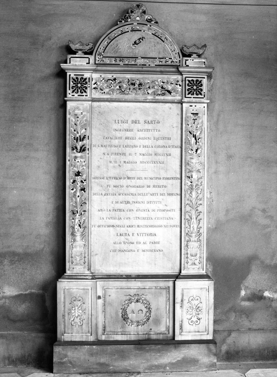 monumento funebre - manifattura fiorentina (sec. XIX)