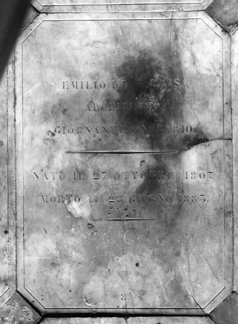 lapide tombale - manifattura fiorentina (sec. XIX)