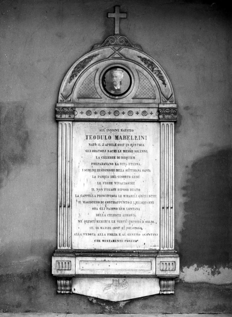 monumento funebre di Piccioli Narciso - manifattura fiorentina (sec. XIX)